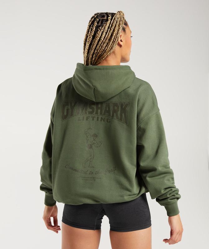 Gymshark Committed To The Craft Hoodie Hoodies Groen | 28LUFREZV