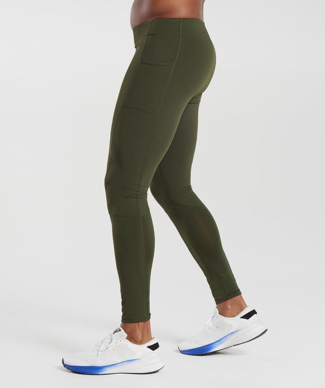 Gymshark Control Baselayer Leggings Baselayer Olijfgroen | 49JCYDRFB