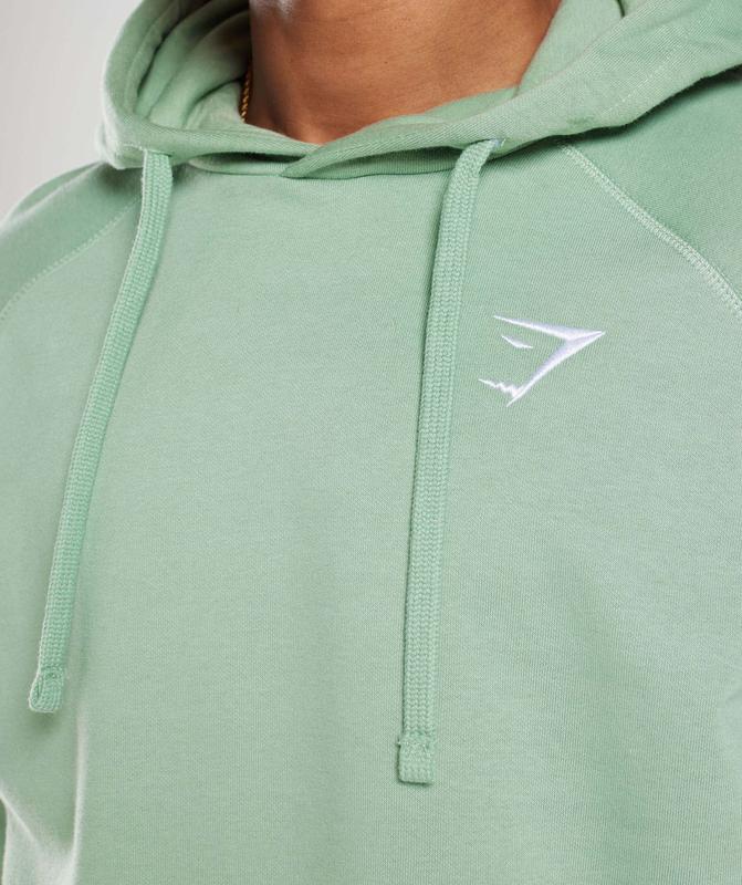 Gymshark Crest Hoodie Hoodies Groen | 49DYPEQCG