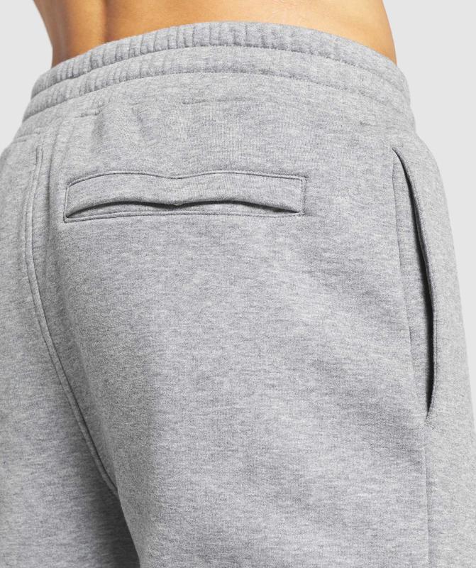 Gymshark Crest Joggers Broek Charcoal Marl | 14OJSMHUC