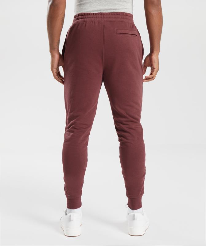 Gymshark Crest Joggers Joggingbroek Bordeaux | 36OJRISEW