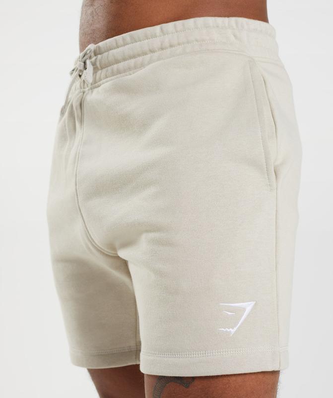 Gymshark Crest Shorts Korte Broek Grijs | 56KXSHPDN