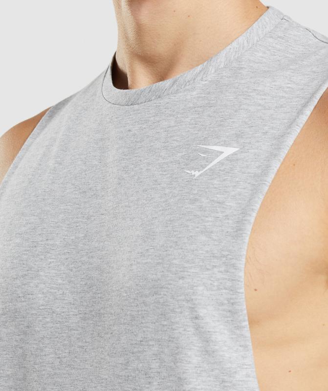 Gymshark Critical 2.0 Drop Arm Tank Drop Armhole Tank Lichtgrijs | 57PMRGDSO