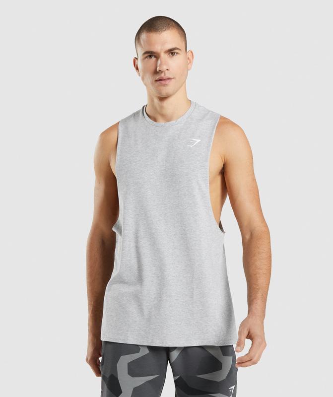 Gymshark Critical 2.0 Drop Arm Tank Drop Armhole Tank Lichtgrijs | 57PMRGDSO