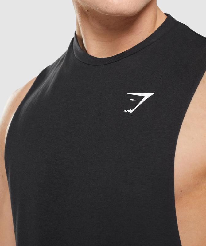 Gymshark Critical 2.0 Drop Arm Tank Drop Armhole Tank Zwart | 58WXBAQKN