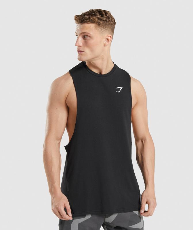 Gymshark Critical 2.0 Drop Arm Tank Drop Armhole Tank Zwart | 58WXBAQKN