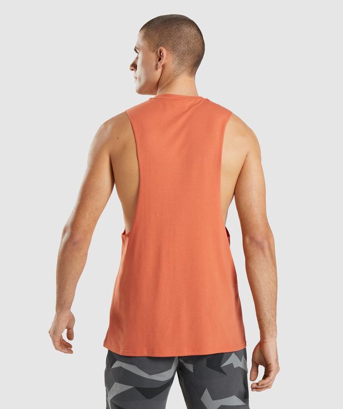 Gymshark Critical Drop Arm Tank Tanktop Oranje | 63FTCSMDB