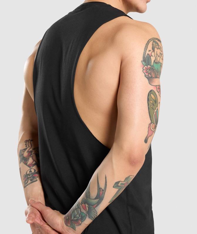 Gymshark Critical Drop Arm Tank Tanktop Zwart | 81IUORYCN