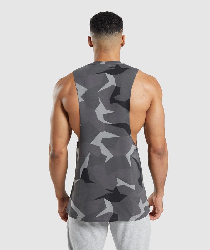 Gymshark Critical Drop Arm Tank Tanktop Zwart | 52PYCSBTX