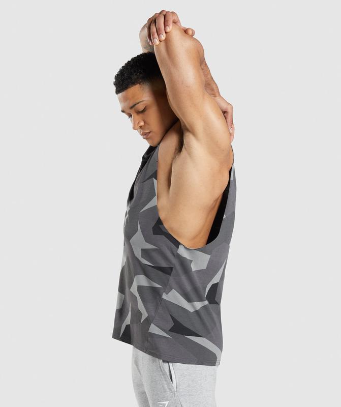 Gymshark Critical Drop Arm Tank Tanktop Zwart | 52PYCSBTX