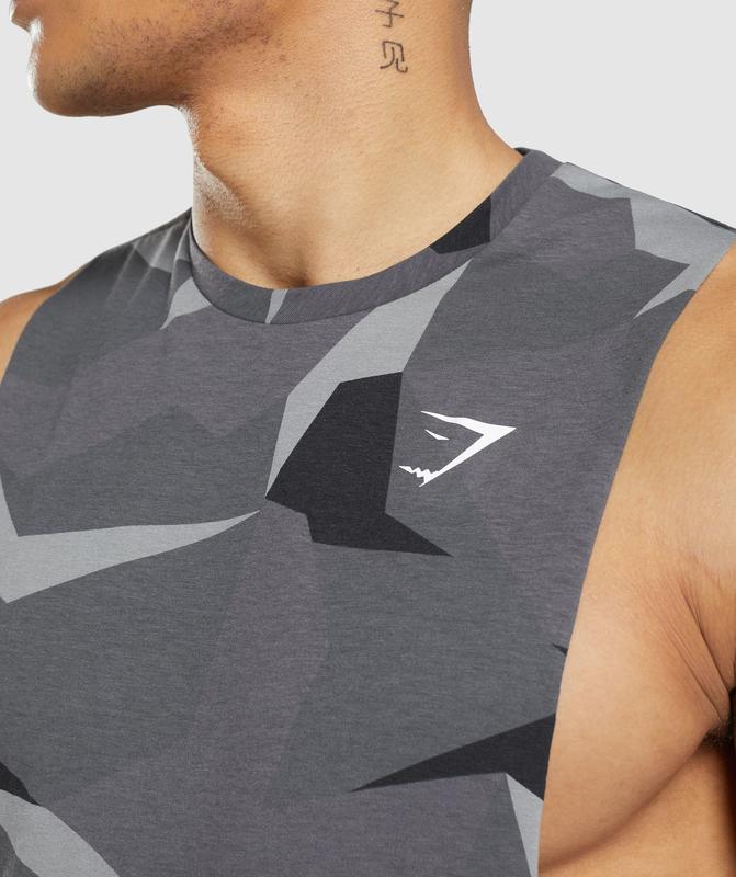 Gymshark Critical Drop Arm Tank Tanktop Zwart | 52PYCSBTX