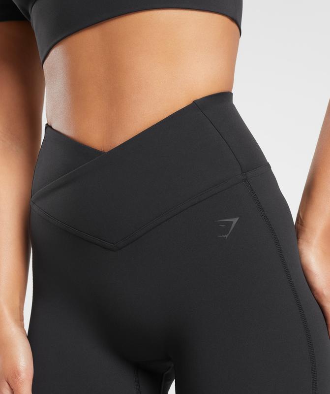 Gymshark Crossover Flared Leggings Leggings Zwart | 50BWCSDXG