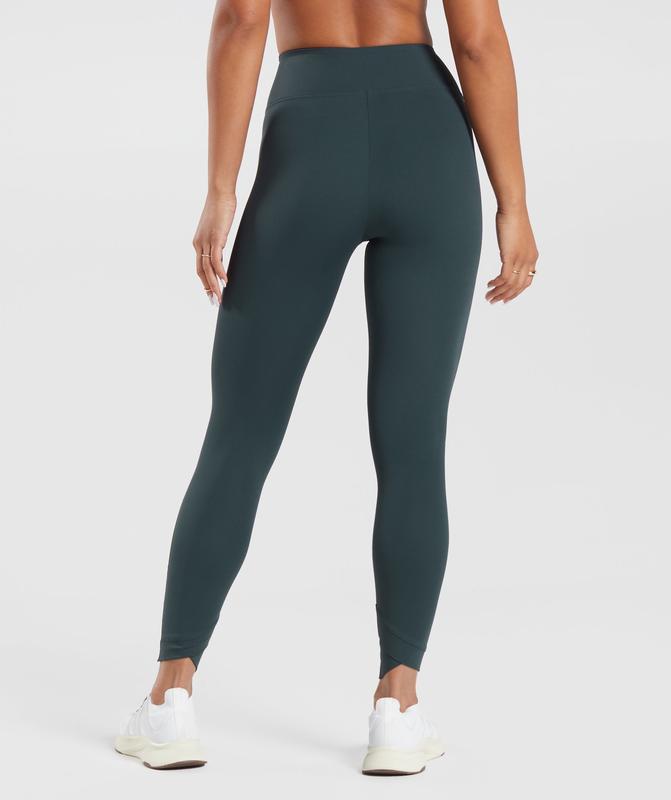 Gymshark Crossover Leggings Leggings Darkest Teal | 68XFGVWIZ