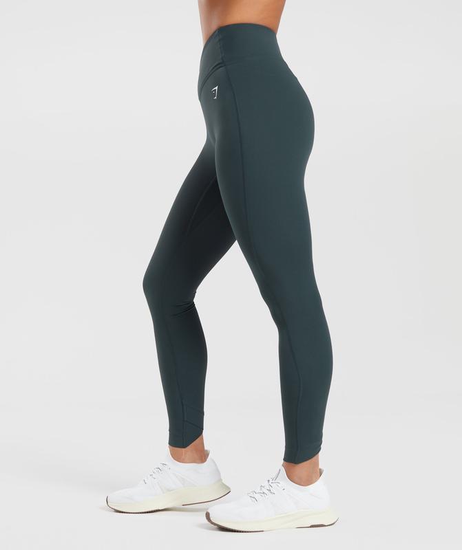 Gymshark Crossover Leggings Leggings Darkest Teal | 68XFGVWIZ