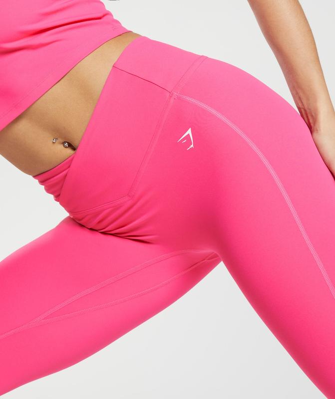 Gymshark Crossover Leggings Leggings Fuchsie | 53EBPJXNI