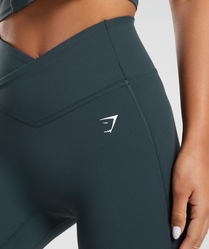 Gymshark Crossover Shorts Korte Broek Darkest Teal | 26BAUYRIH