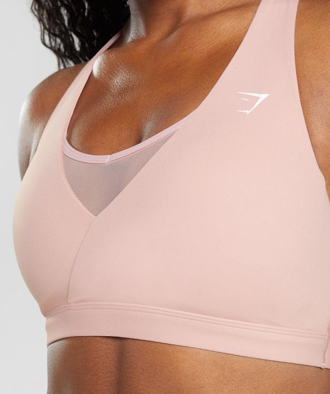 Gymshark Crossover Sports Bra Sports Bras Roze | 20DYZALHJ