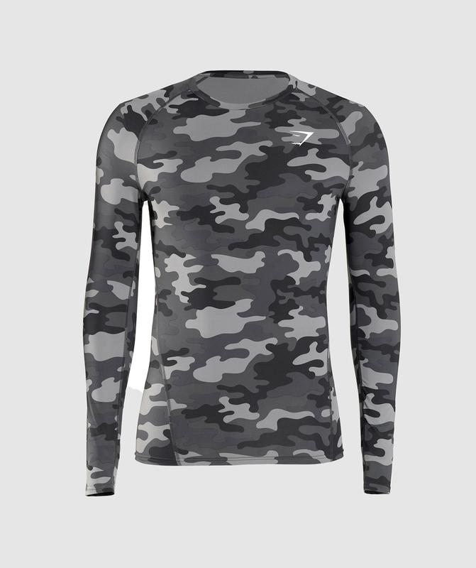 Gymshark Element Baselayer Long Sleeve Top Baselayer Grijs | 46NKMUYBQ