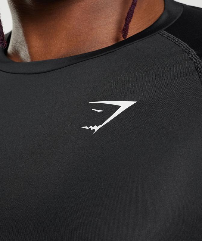 Gymshark Element Baselayer Long Sleeve T-Shirt Baselayer Zwart | 67DIBCTZX