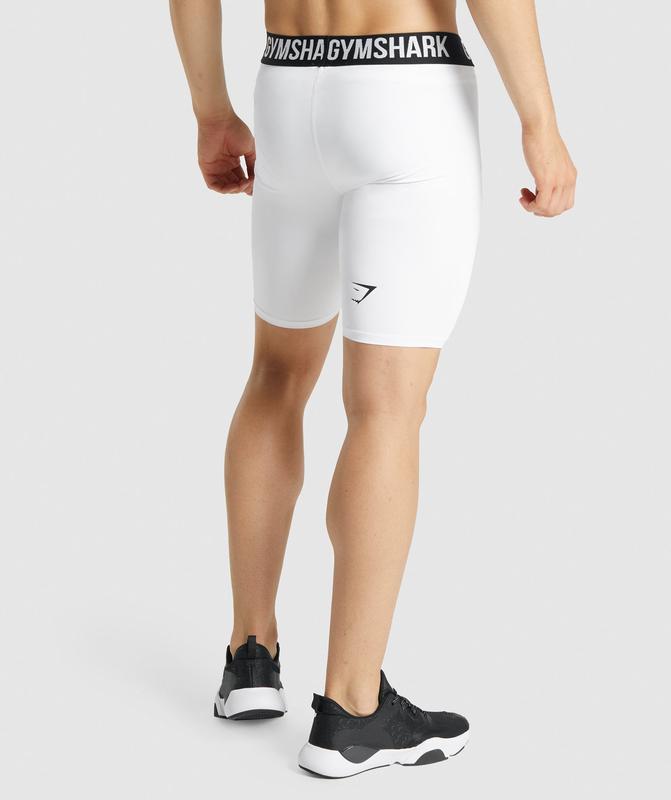 Gymshark Element Baselayer Shorts Baselayer Wit | 69ZXYWSIN