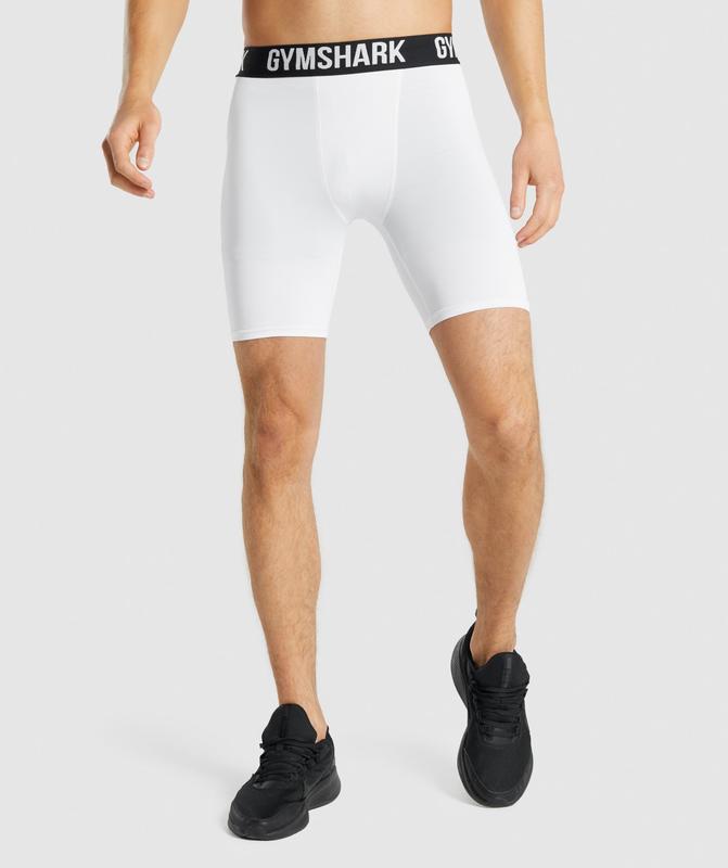 Gymshark Element Baselayer Shorts Baselayer Wit | 69ZXYWSIN