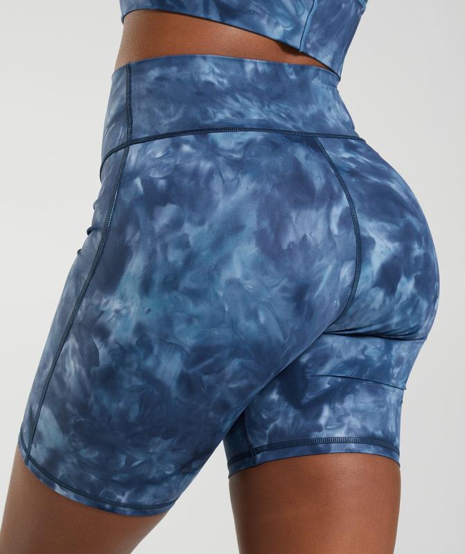 Gymshark Elevate Cycling Shorts Korte Broek Blauw | 09ECNTRAQ