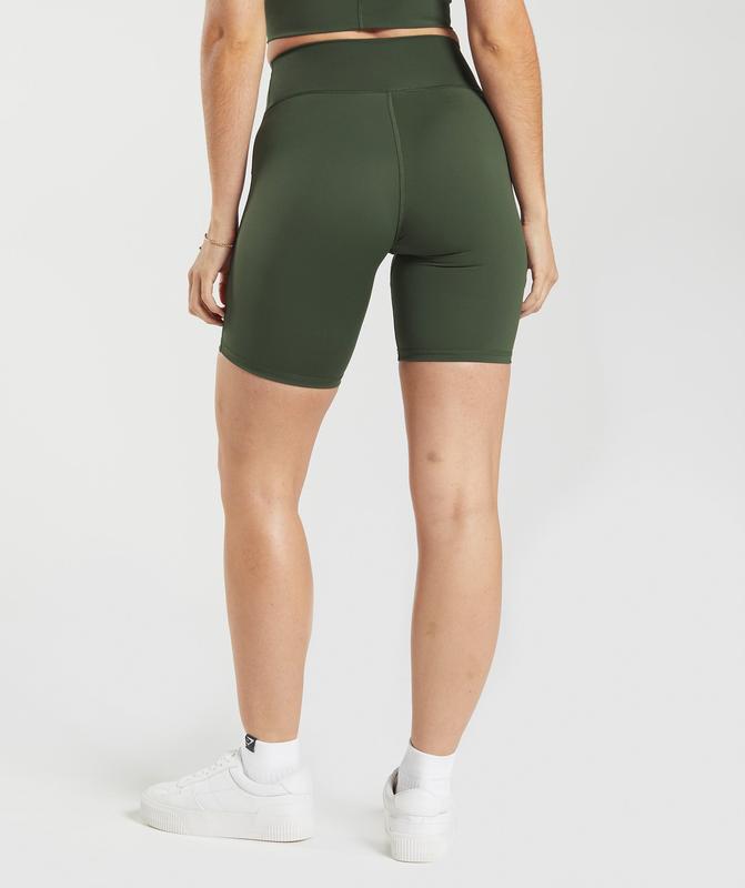 Gymshark Elevate Cycling Shorts Korte Broek Olijfgroen | 24YQPMGKS