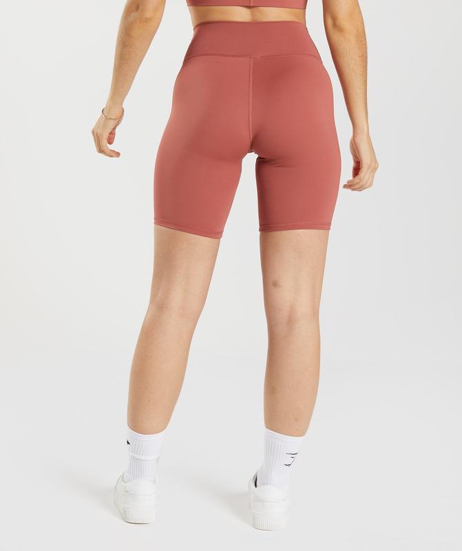 Gymshark Elevate Cycling Shorts Korte Broek Roze Bruin | 82VSXWLPI