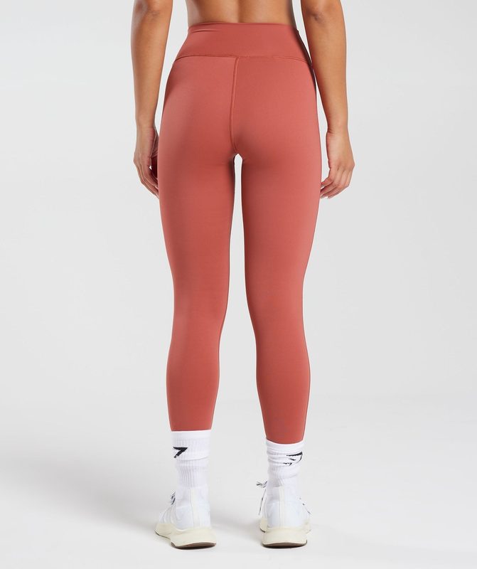 Gymshark Elevate Leggings Leggings Rood | 54HYFJKWT