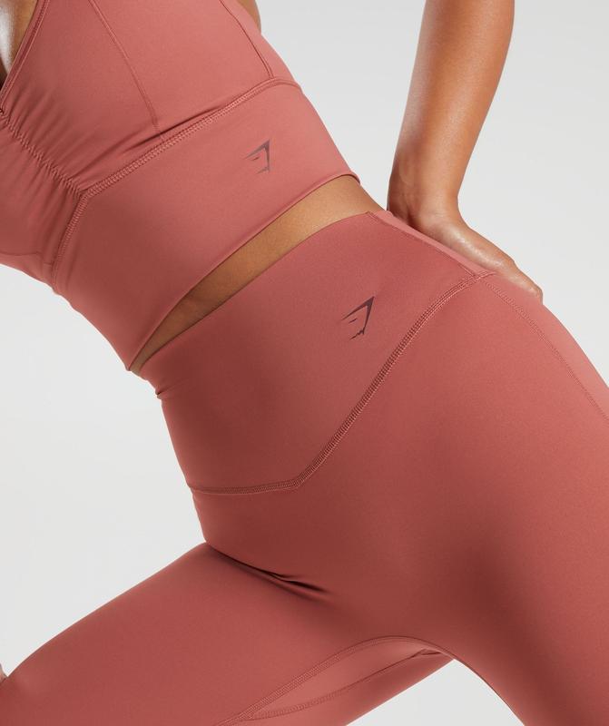 Gymshark Elevate Leggings Leggings Roze Bruin | 91YHDMTNK