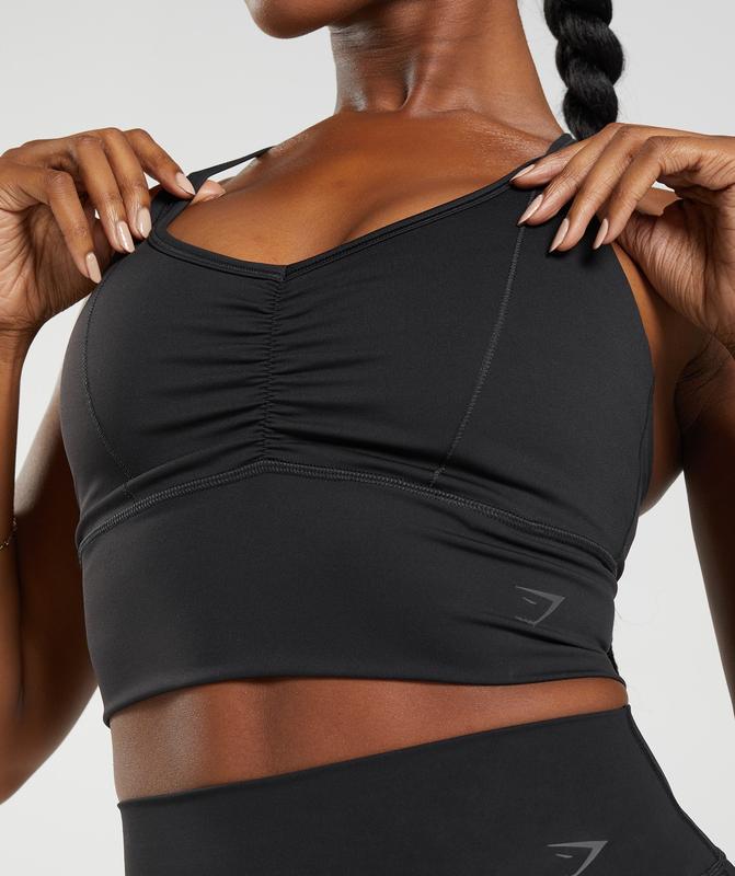 Gymshark Elevate Longline Sports Bra Sports Bras Zwart | 94TFYQMOC