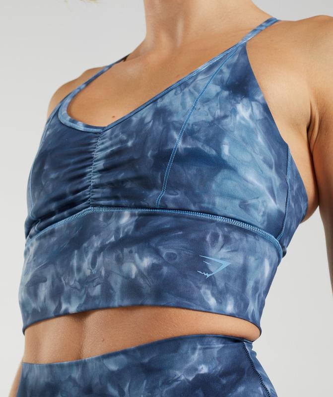 Gymshark Elevate Longline Sports Bra Sports Bras Blauw | 89JAELIOV