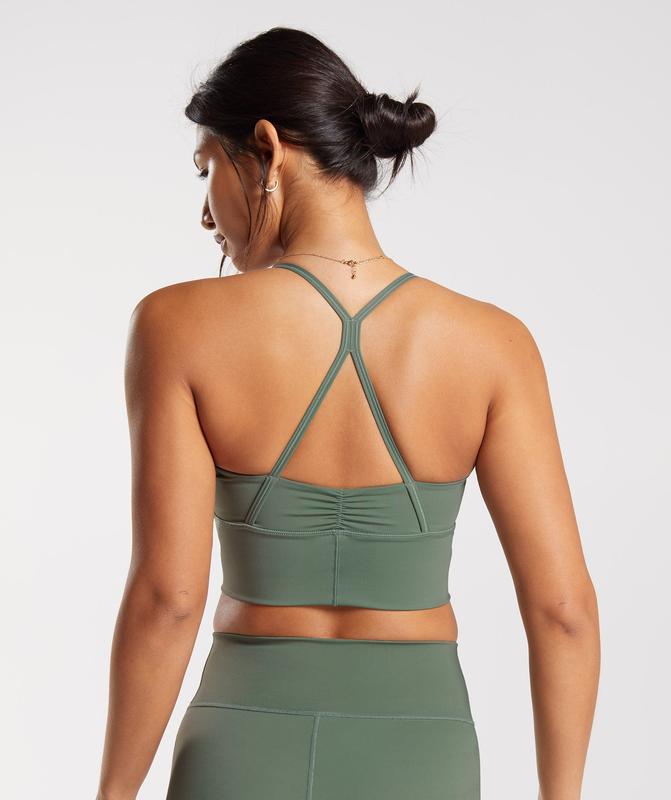 Gymshark Elevate Longline Sports Bra Sports Bras Groen | 56AWRPGYI