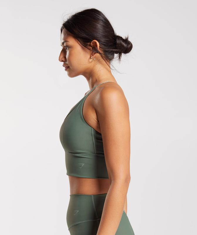 Gymshark Elevate Longline Sports Bra Sports Bras Groen | 56AWRPGYI