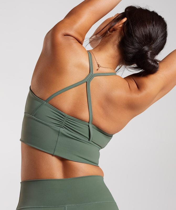 Gymshark Elevate Longline Sports Bra Sports Bras Groen | 56AWRPGYI