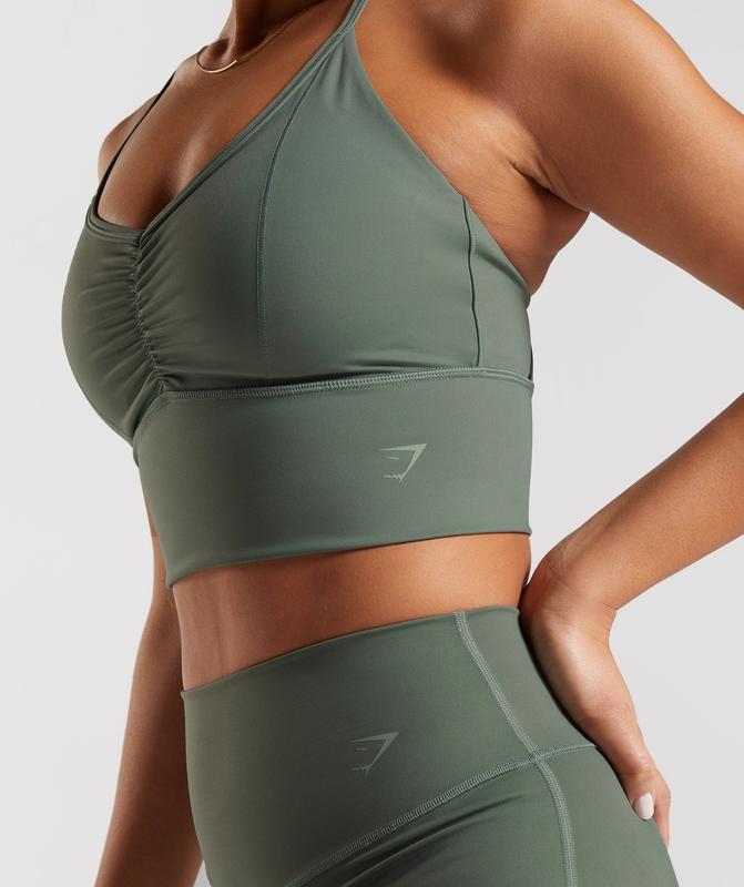 Gymshark Elevate Longline Sports Bra Sports Bras Groen | 56AWRPGYI