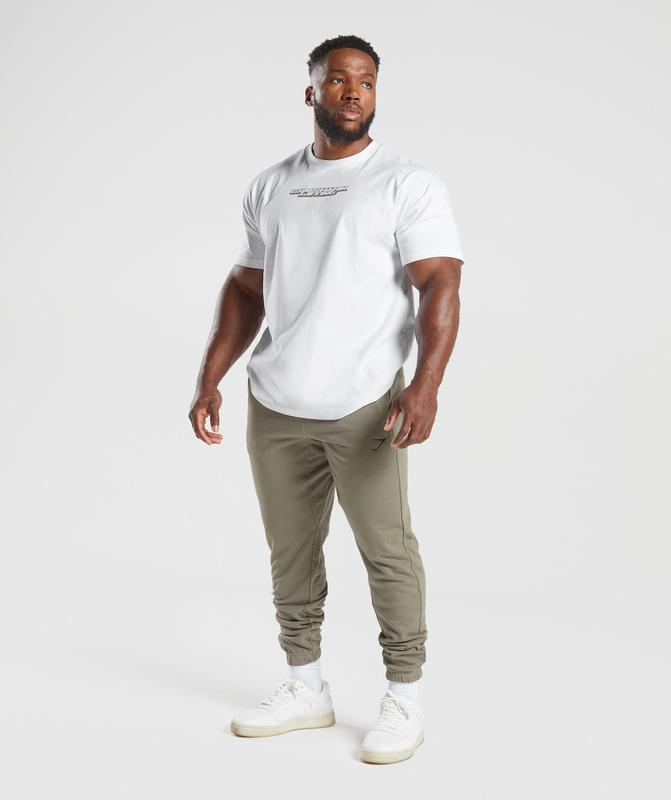 Gymshark Essential Oversized Joggers Broek Bruin | 48WJOIGPL