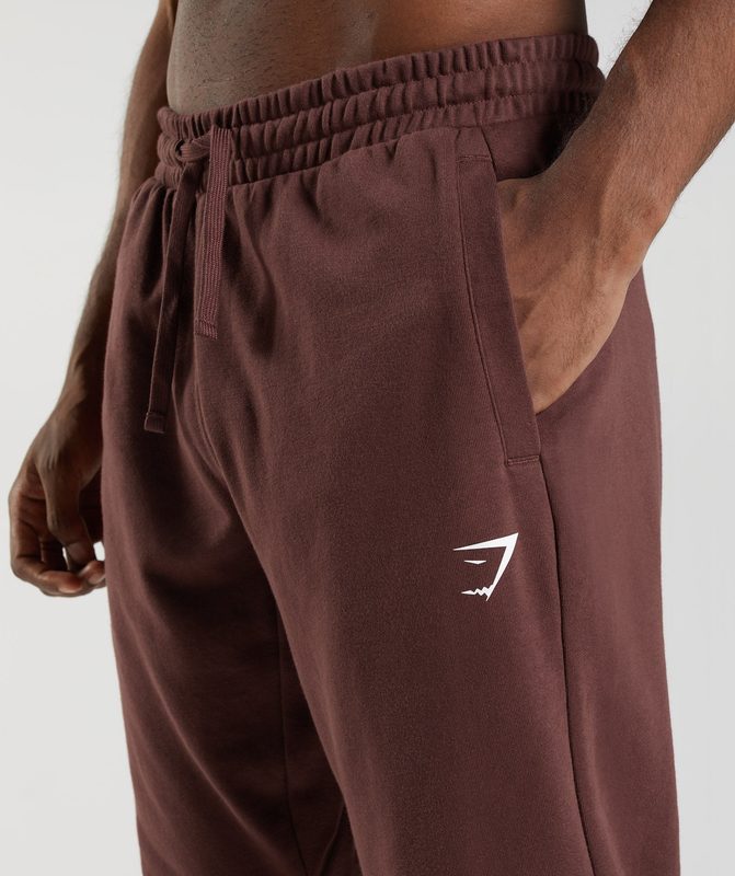 Gymshark Essential Oversized Joggers Joggingbroek Bruin | 85UASDIGB