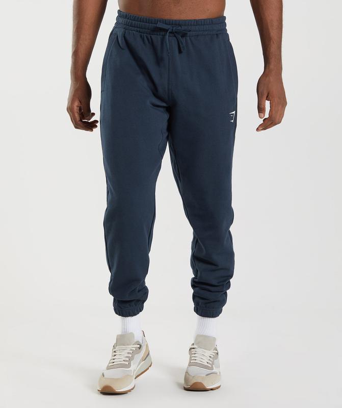 Gymshark Essential Oversized Joggers Joggingbroek Donkerblauw | 56VHGQCAK