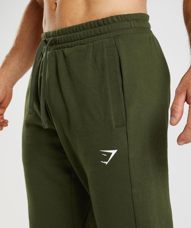 Gymshark Essential Oversized Joggers Joggingbroek Olijfgroen | 36GJLHZDQ