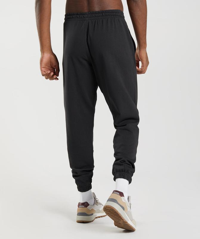 Gymshark Essential Oversized Joggers Joggingbroek Zwart | 28IMQUBJV