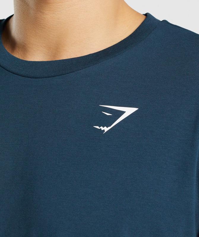 Gymshark Essential Oversized T-Shirt T-Shirts Donkerblauw | 21VEJONGY