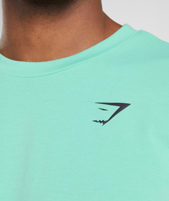 Gymshark Essential Oversized T-Shirt T-Shirts Groen | 92OESYLQX