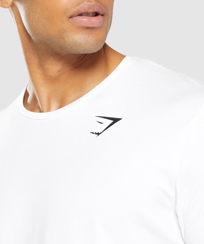 Gymshark Essential T-Shirt T-Shirts Wit | 98HCVZQDN