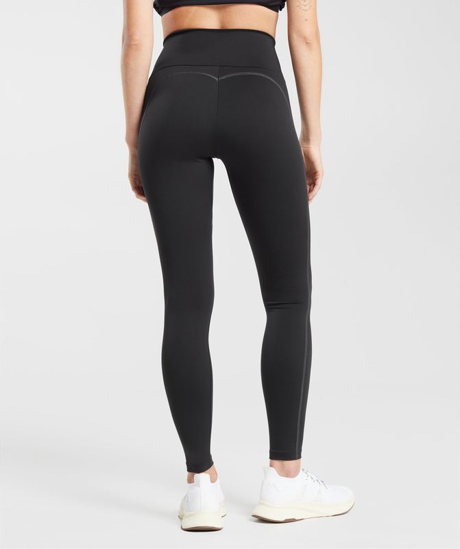 Gymshark Everyday Contour Leggings Leggings Zwart | 70TFPZMVG