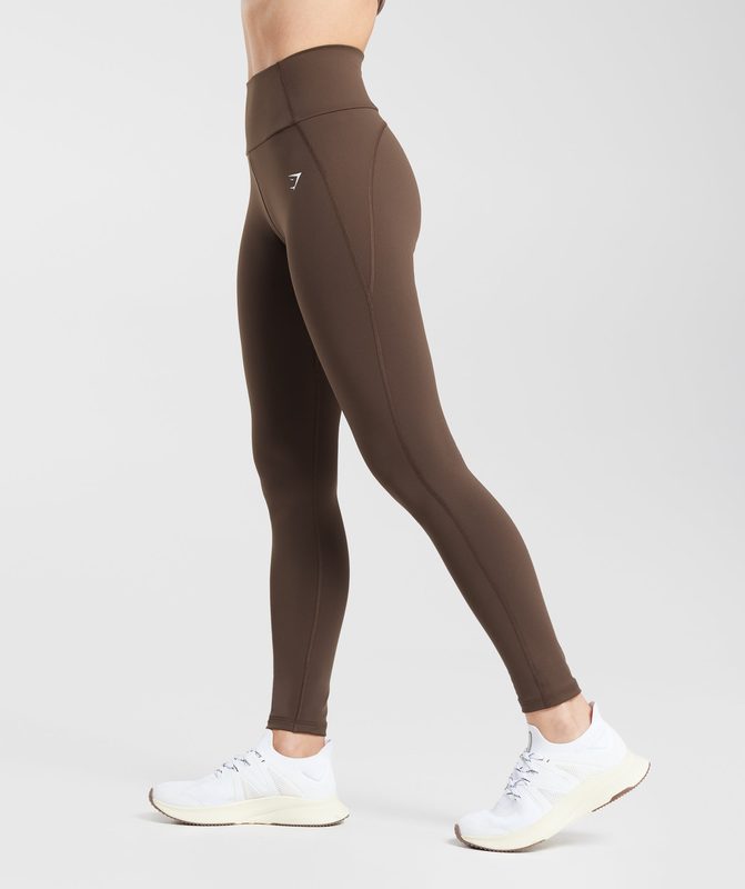 Gymshark Everyday Contour Leggings Leggings Bruin | 64XYJLVOZ