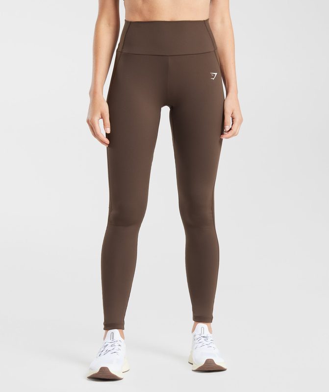 Gymshark Everyday Contour Leggings Leggings Bruin | 64XYJLVOZ