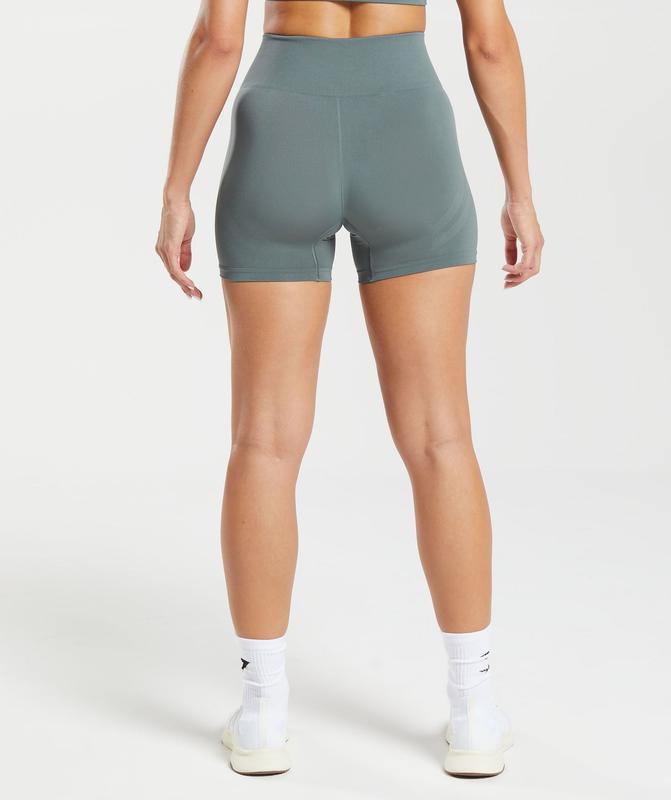 Gymshark Everyday Seamless Shorts Korte Broek Teal | 43MAXINJR