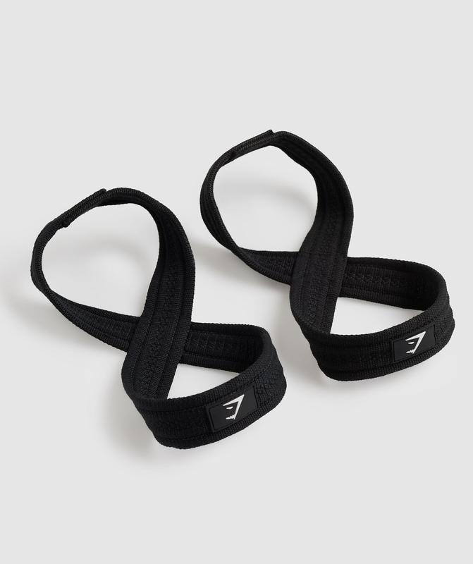 Gymshark Figure 8 Lifting Straps All Equipment Zwart | 15UHBPVLQ