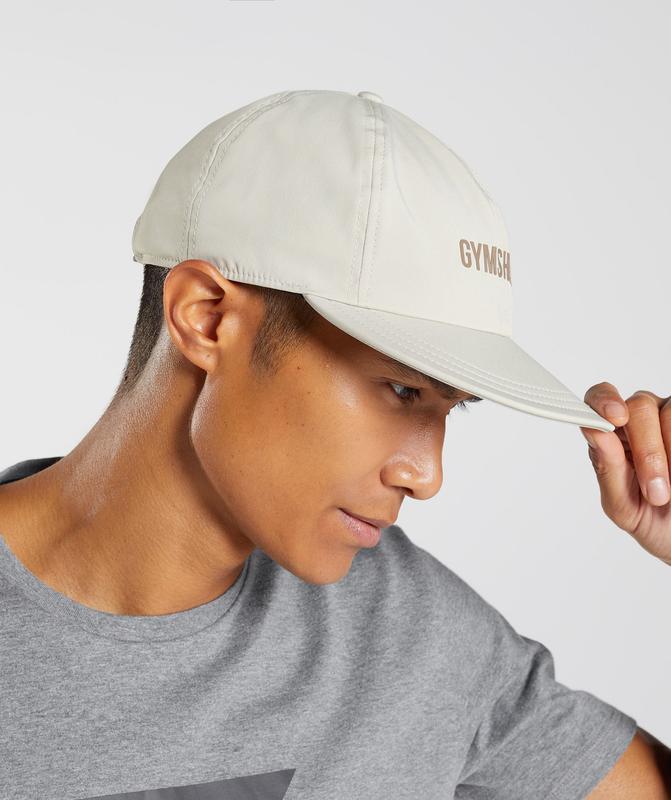 Gymshark Flat Peak Cap Caps Grijs | 38EANSXUY